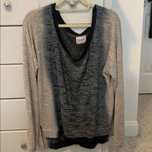 Slouchy grey ombré sweater